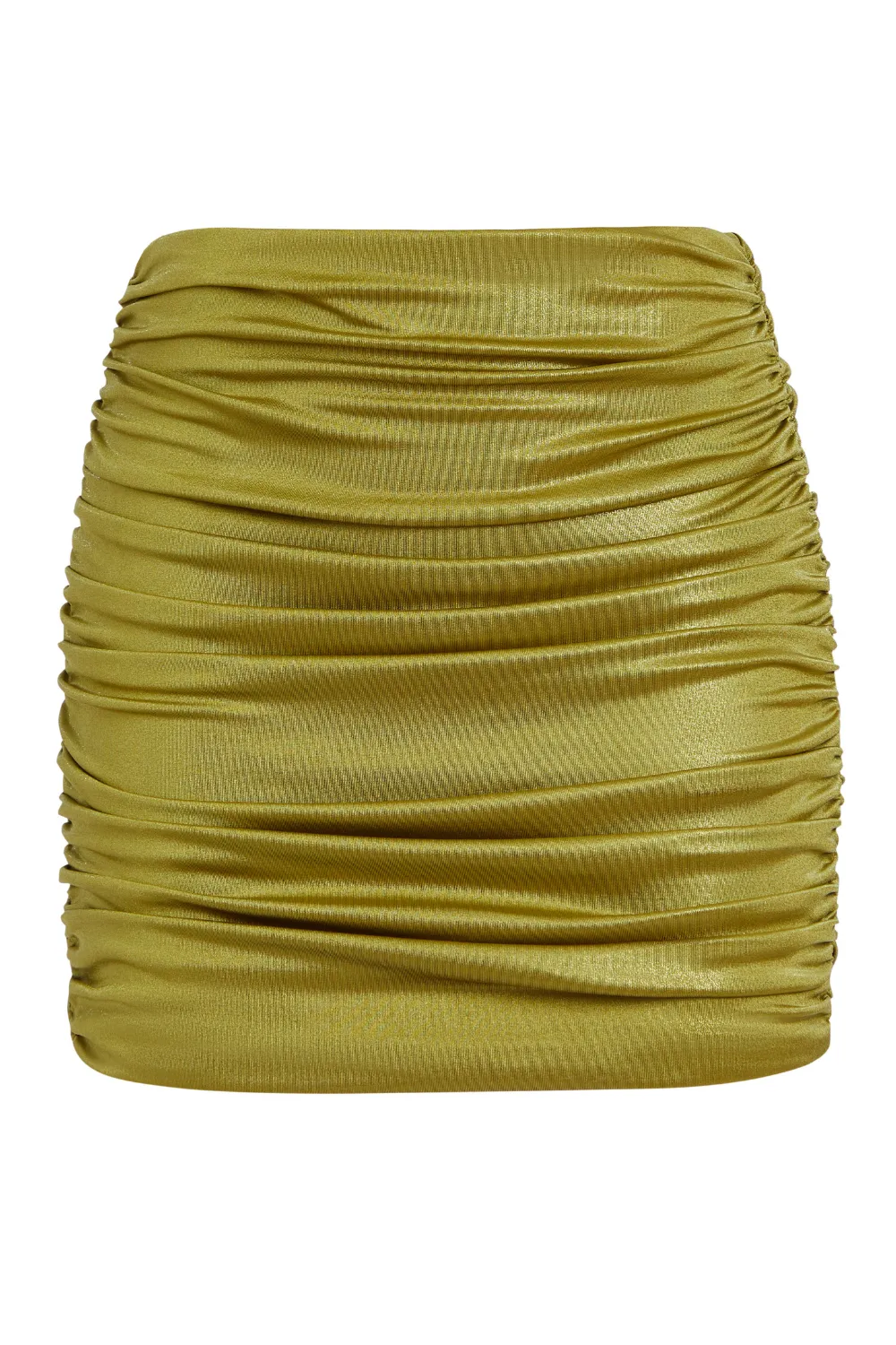 Metallic Jersey Mini Skirt