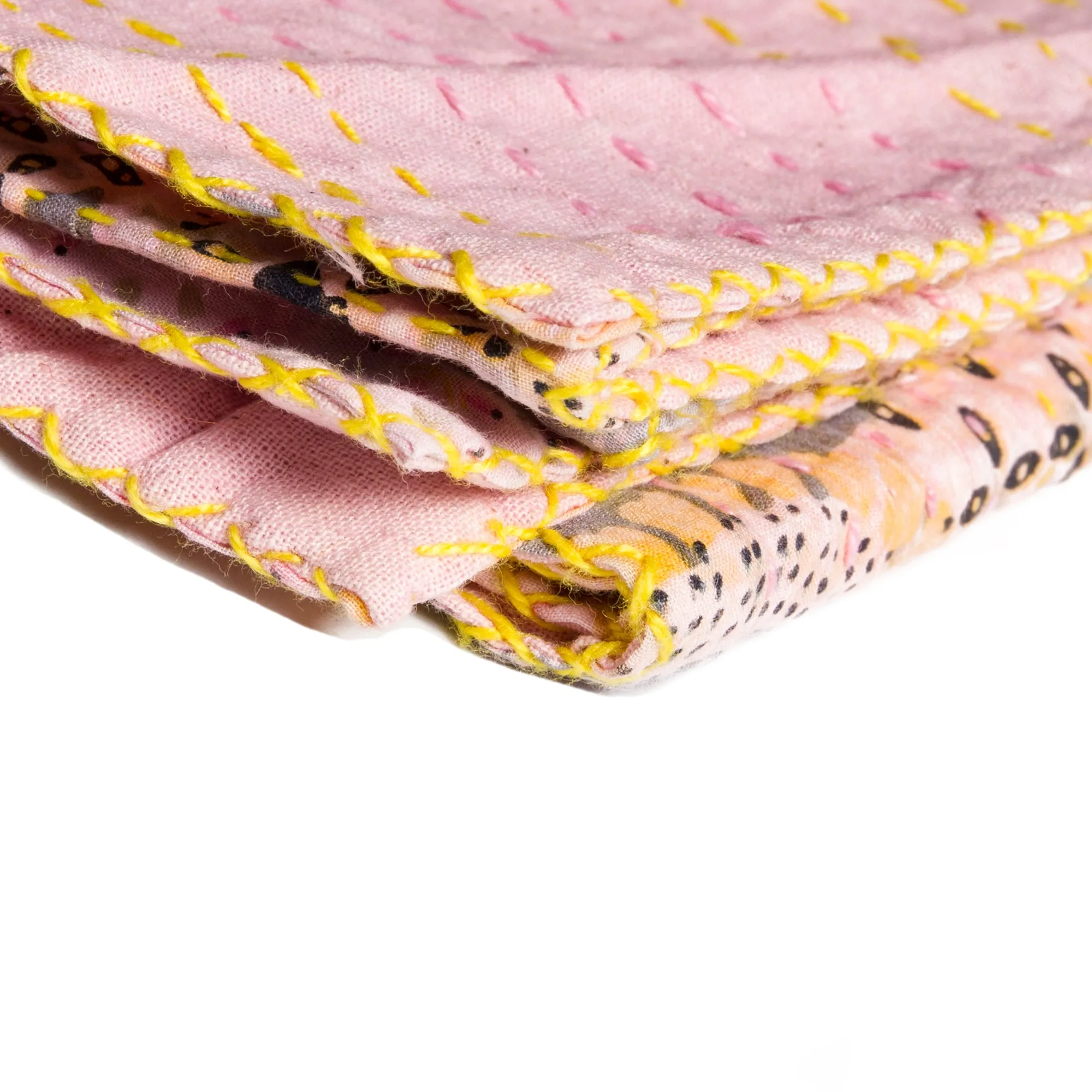 MULTICOLORED SUPERB KANTHA - THROW