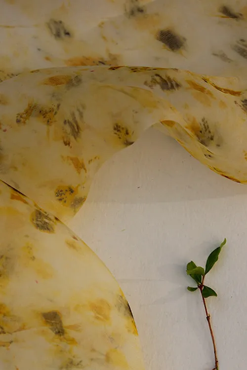 Mulya "Amina" Eco Printed Organza Yardage