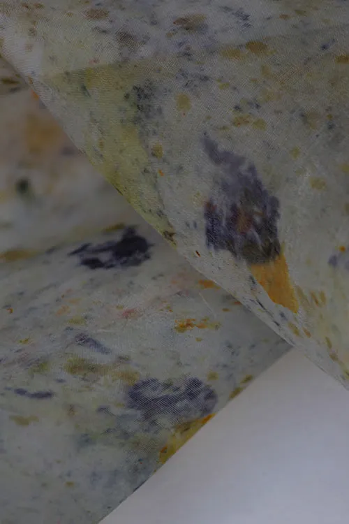 Mulya "Dhoop" Eco Printed Organza Yardage