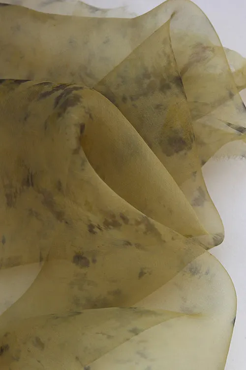 Mulya "Kanji" Eco Printed Organza Yardage