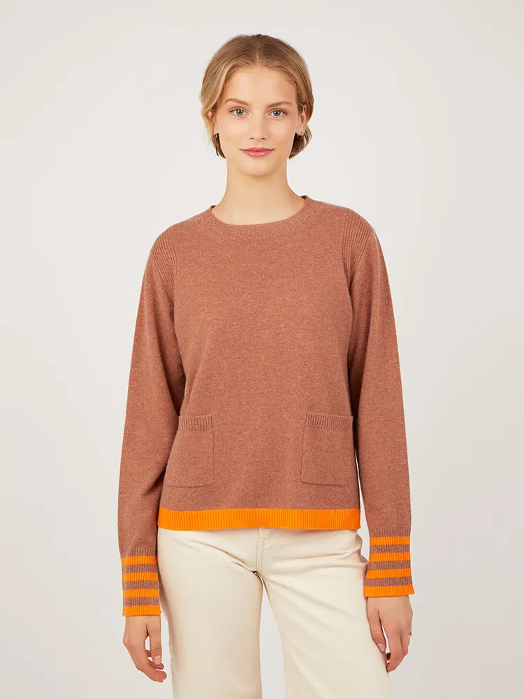 Paige Toffee Cashmere Jumper