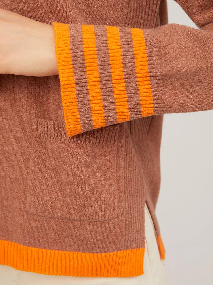 Paige Toffee Cashmere Jumper
