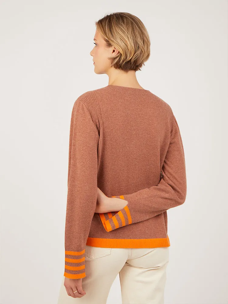 Paige Toffee Cashmere Jumper