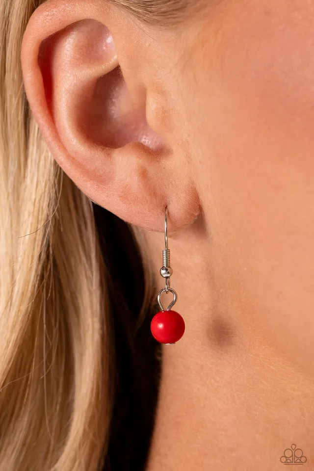 Paparazzi Necklace ~ Romantic Ragtime - Red