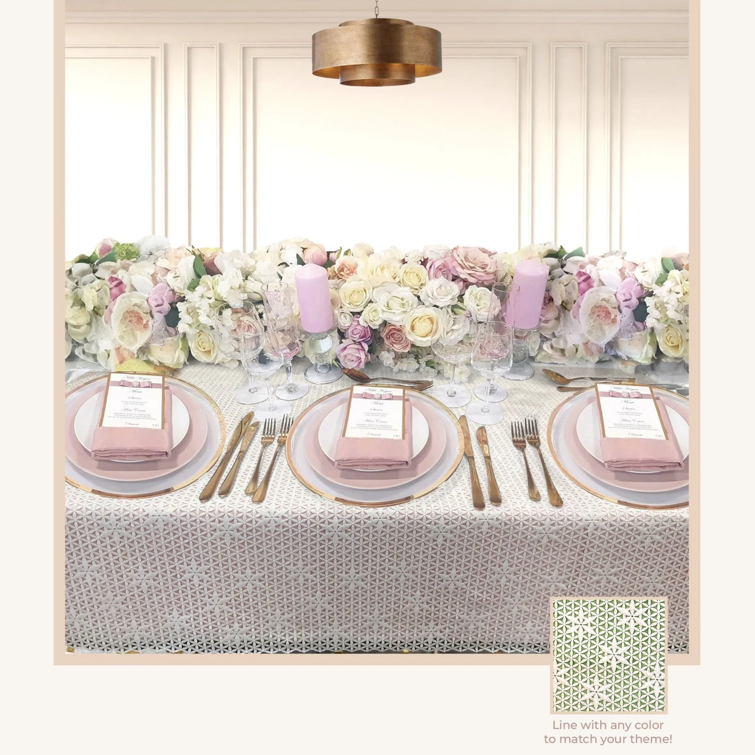 Petal Eyelet Tablecloth
