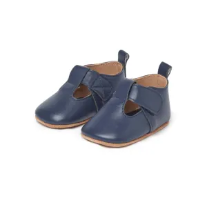 Purebaby Leather T-Bars  Shoes - Navy