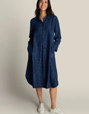 Sahara Abstract Patchwork Print Shirt Dress