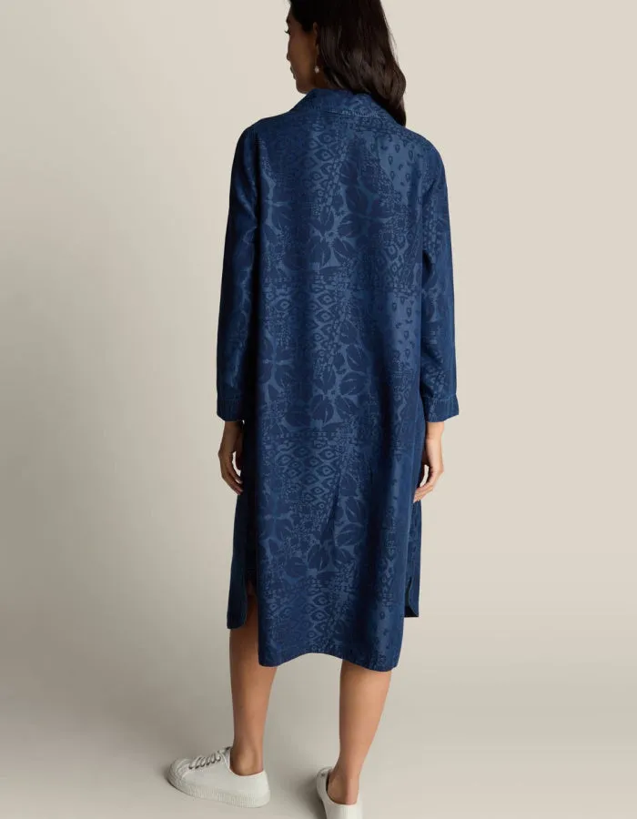 Sahara Abstract Patchwork Print Shirt Dress