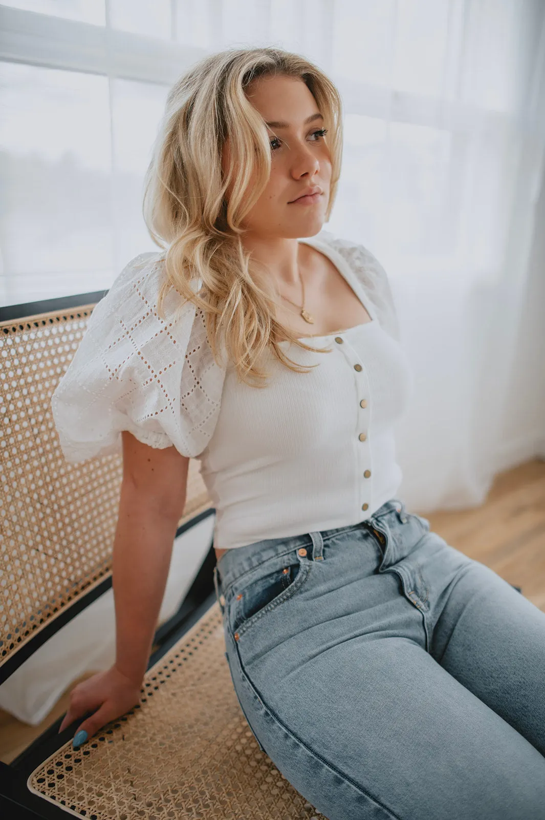 The Nami Top by Heartloom - White