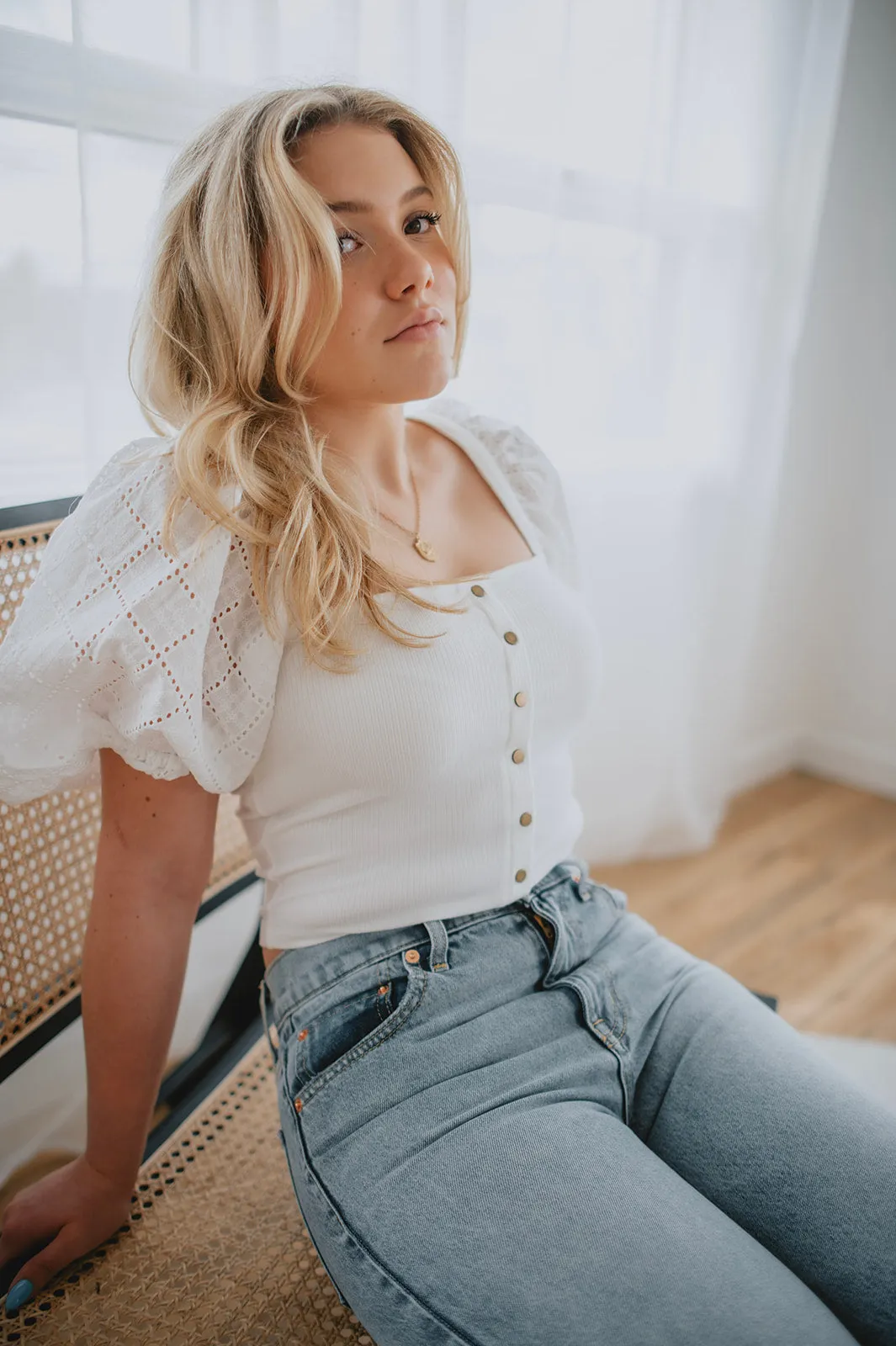 The Nami Top by Heartloom - White