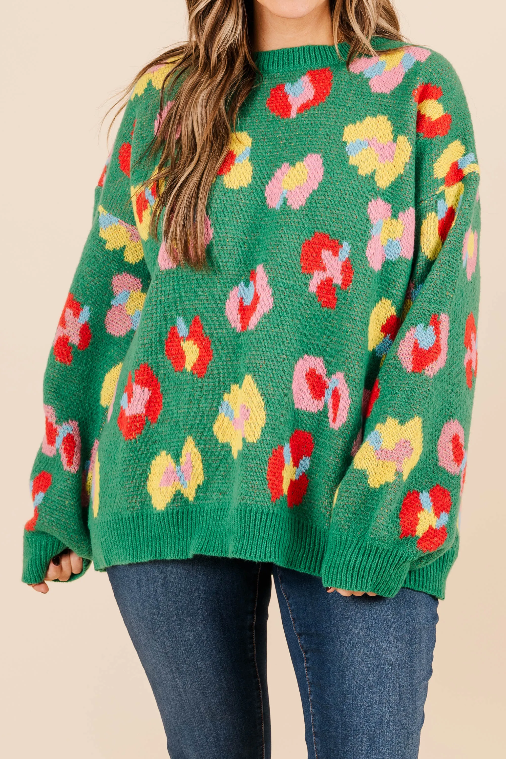 Well Timed Pause Sweater, Pine Green
